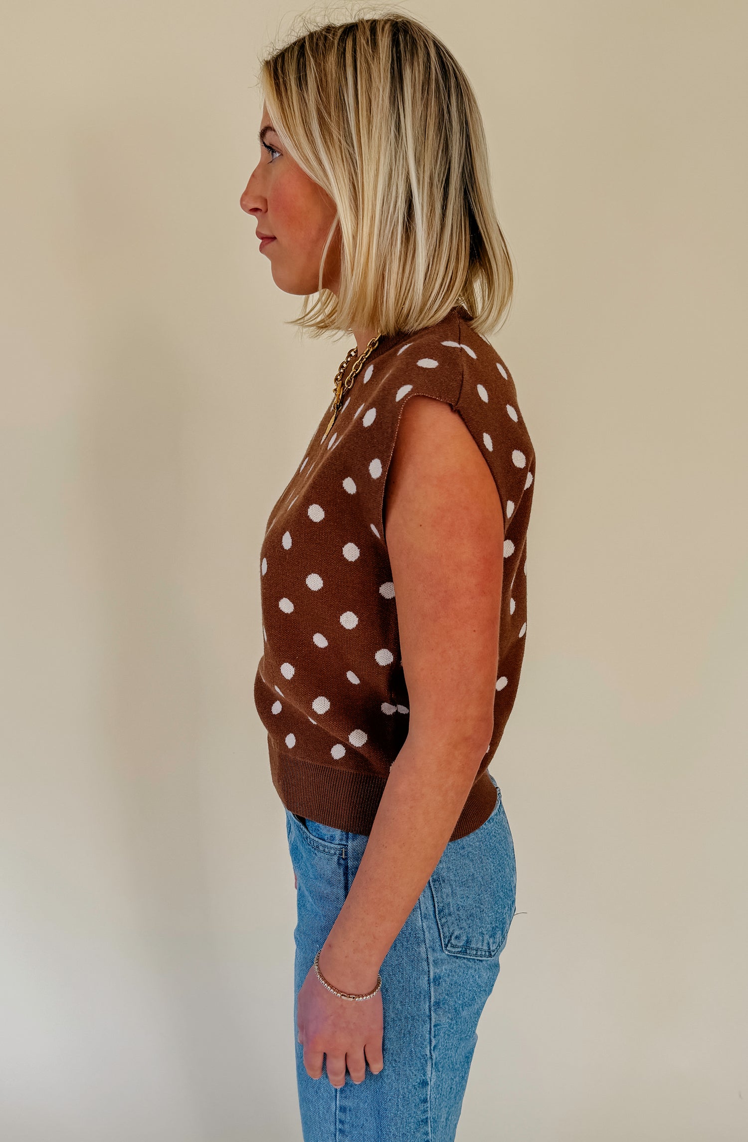 DOT YOUR AVERAGE SWEATER TANK