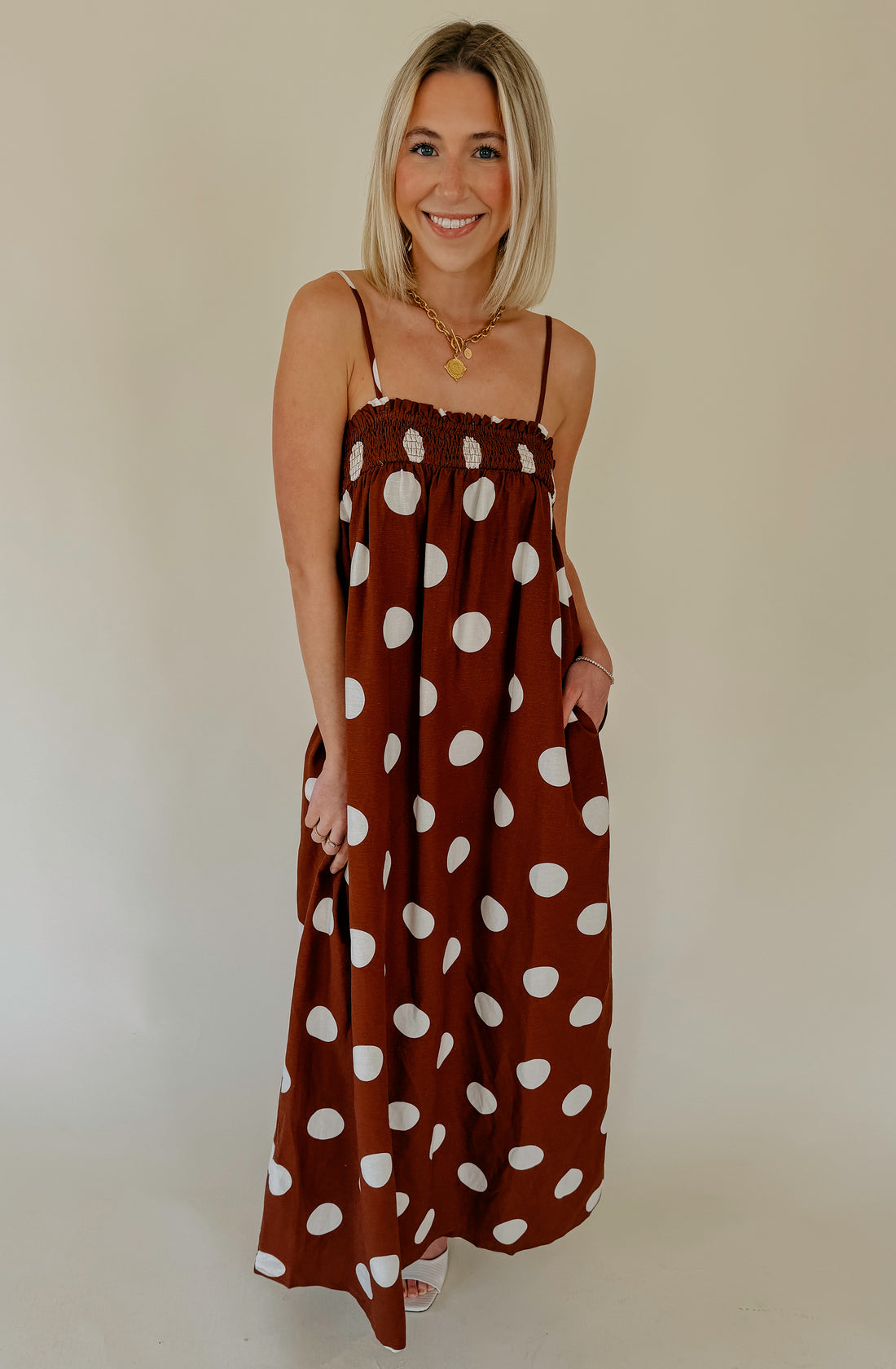 DOT YOUR AVERAGE MAXI DRESS