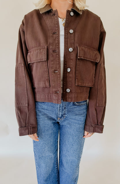 Z SUPPLY REY CROPPED CHORE JACKET
