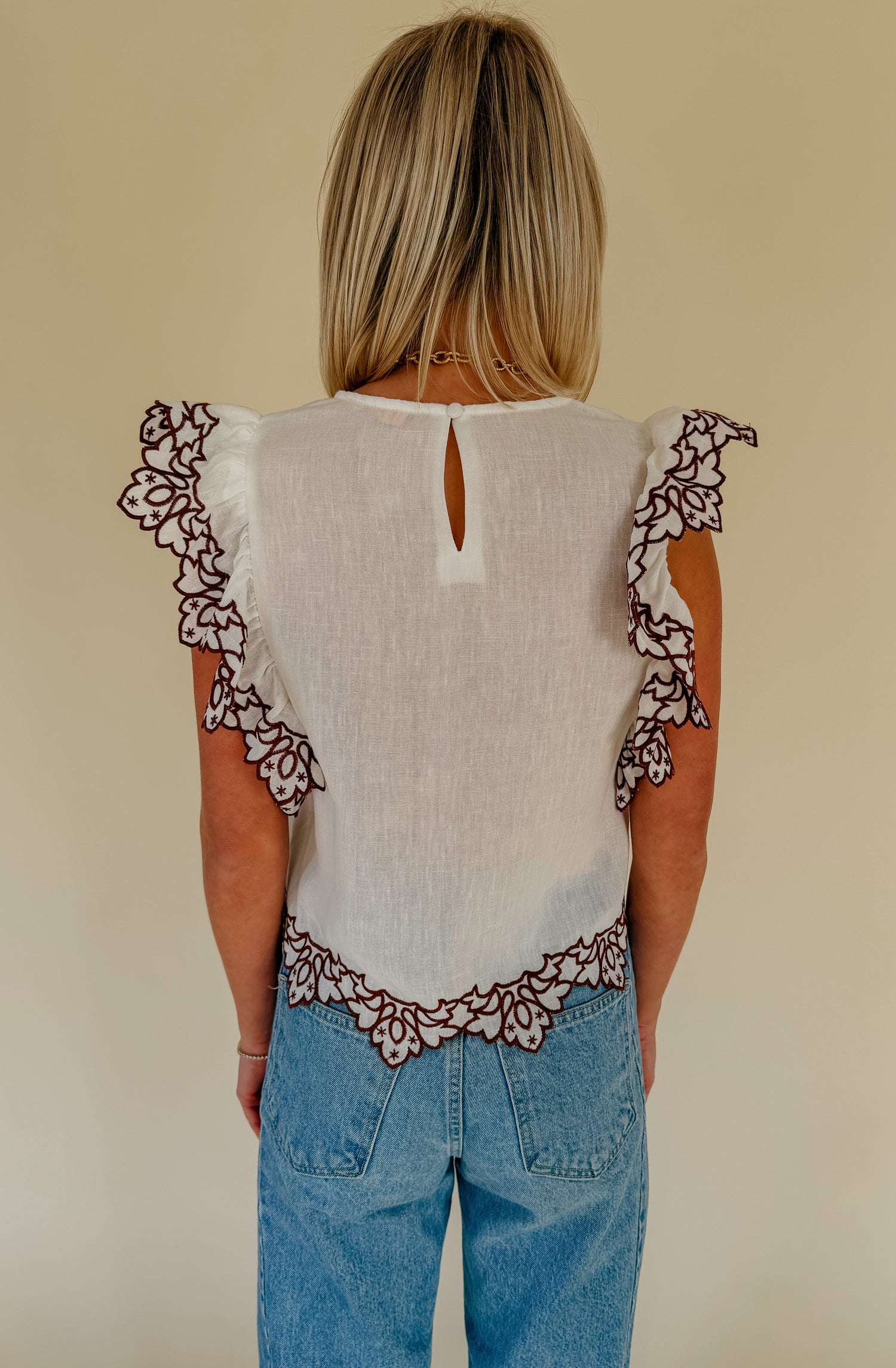 THE HAVEN EMBROIDERED BLOUSE
