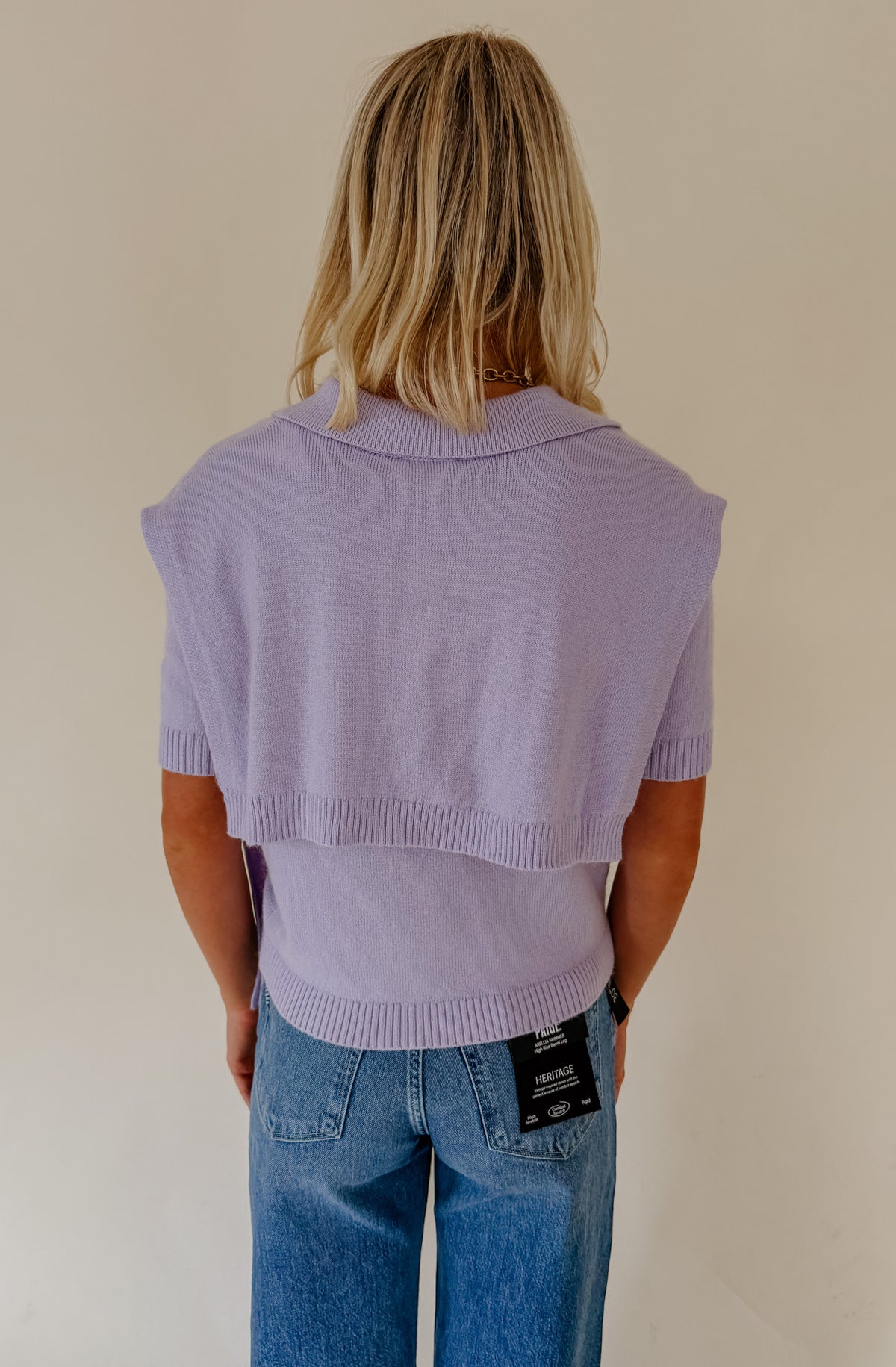 LUCY PARIS CLARA LAYERED SWEATER