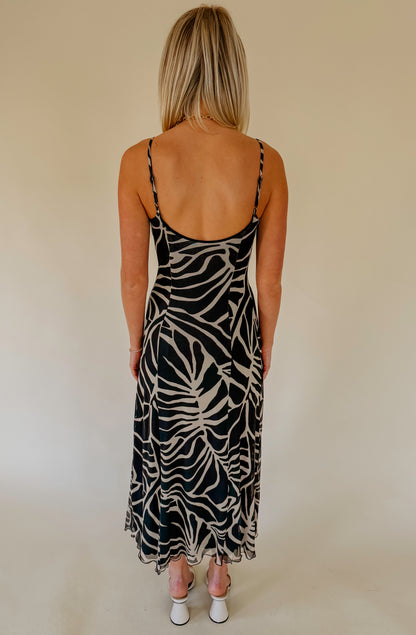 Z SUPPLY CHARISMA TOVA PALM MIDI DRESS