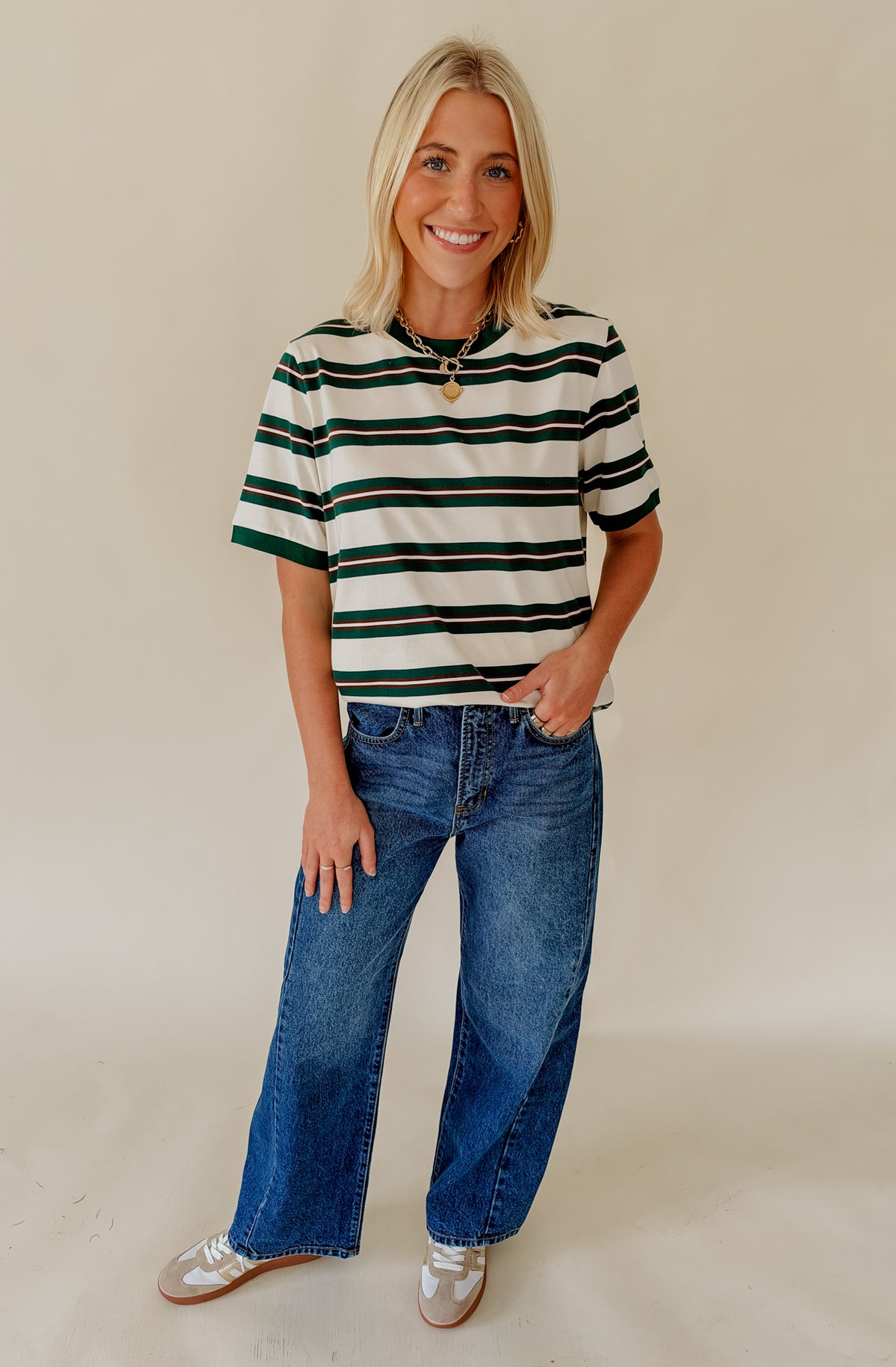 RELAXED STRIPED TEE