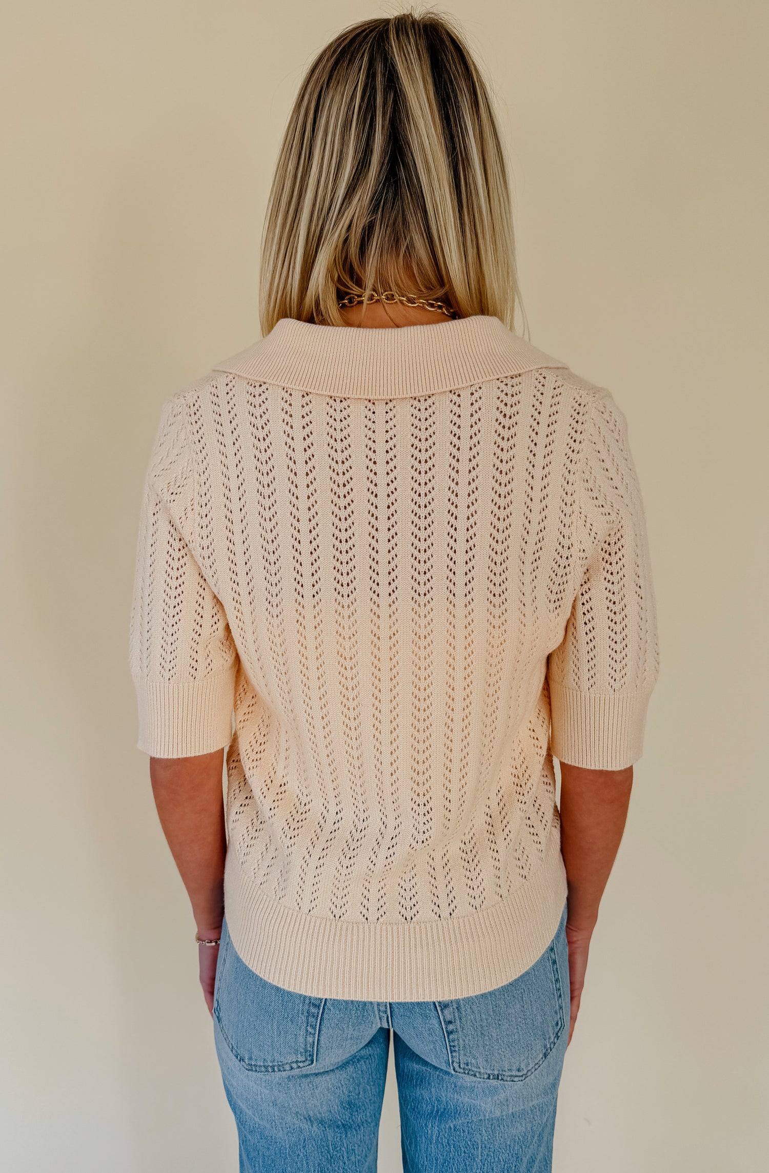 BEACHY KEEN OPEN KNIT SWEATER