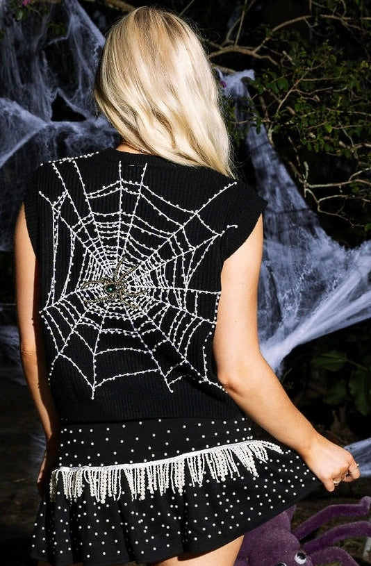 QUEEN OF SPARKLES QUEEN WITCH SWEATER VEST