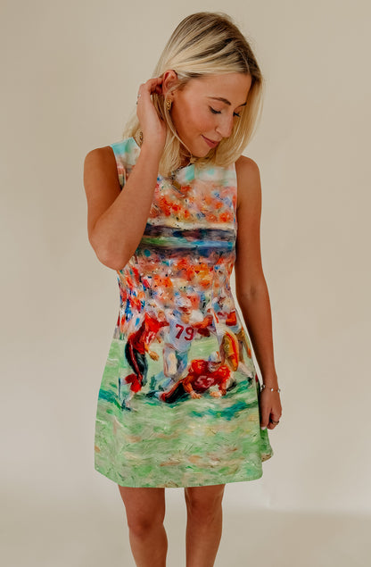 WATERCOLOR GAMEDAY DRESS