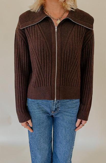 FRNCH KERKIS ZIP FRONT CARDIGAN