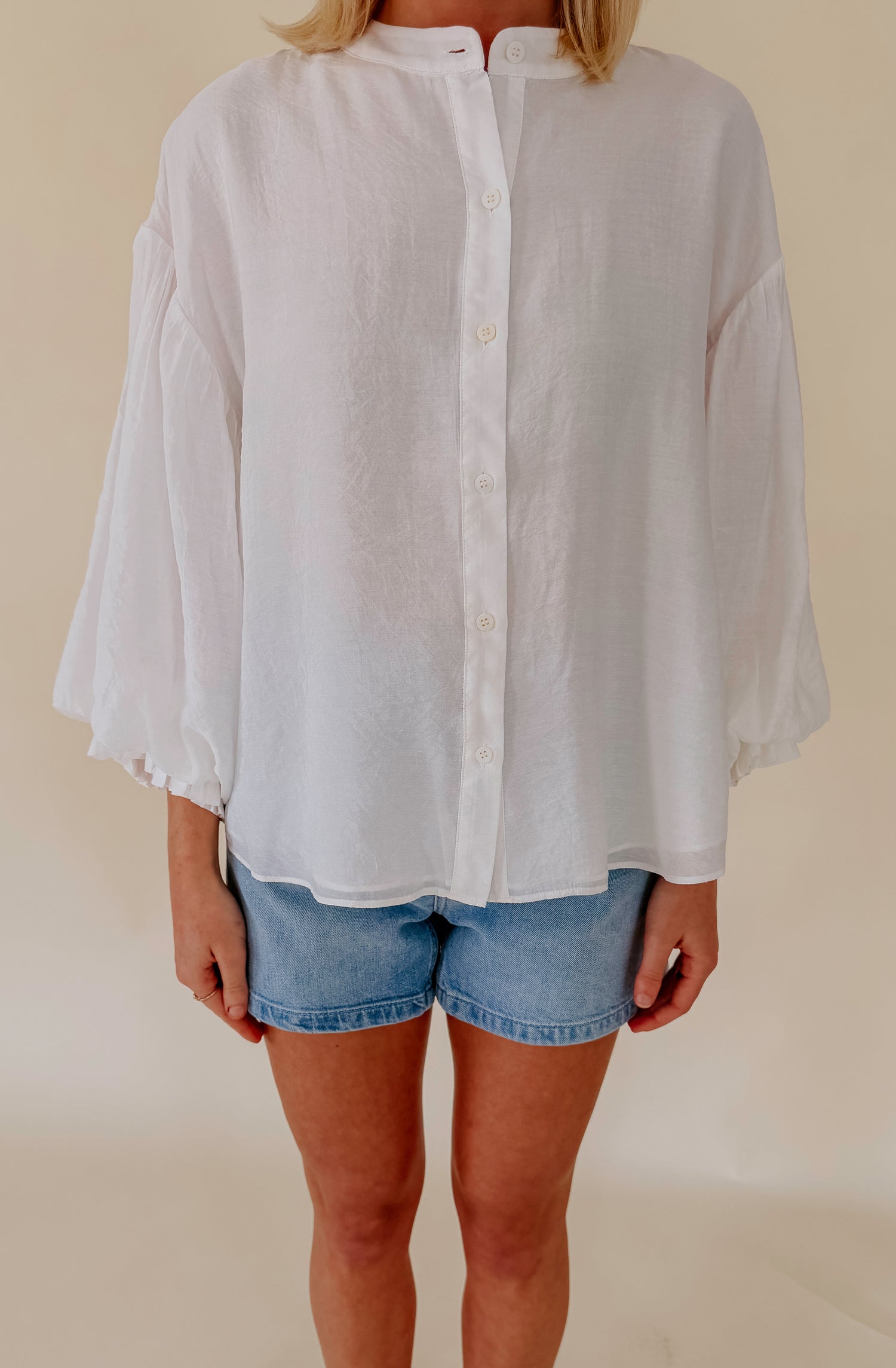 NAME OF THE GAME BUTTONED BLOUSE