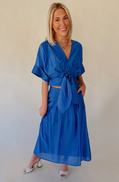 CIEBON PHEONA PLEATED MIDI SKIRT