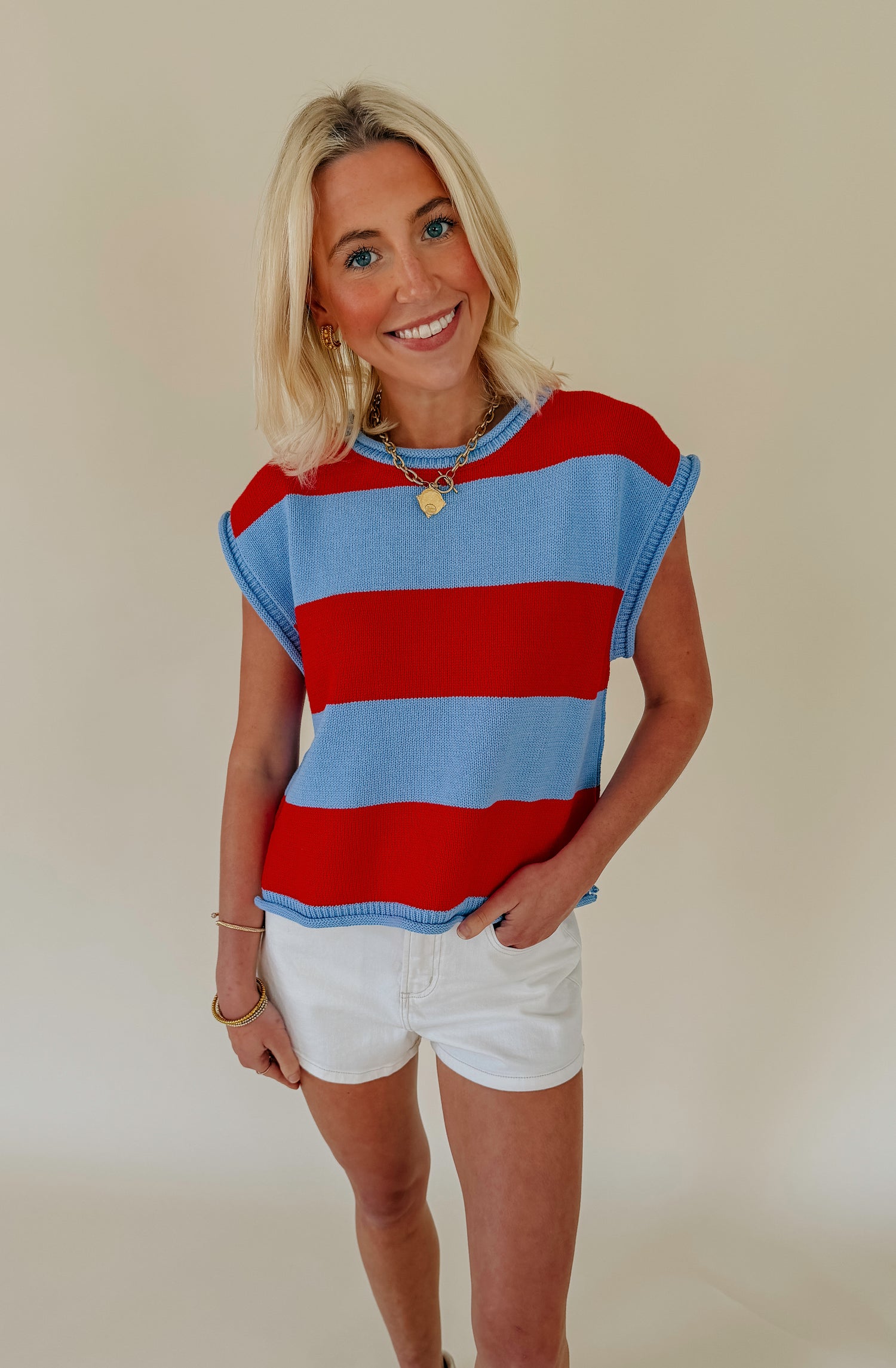BLOCK IT OUT SWEATER TANK