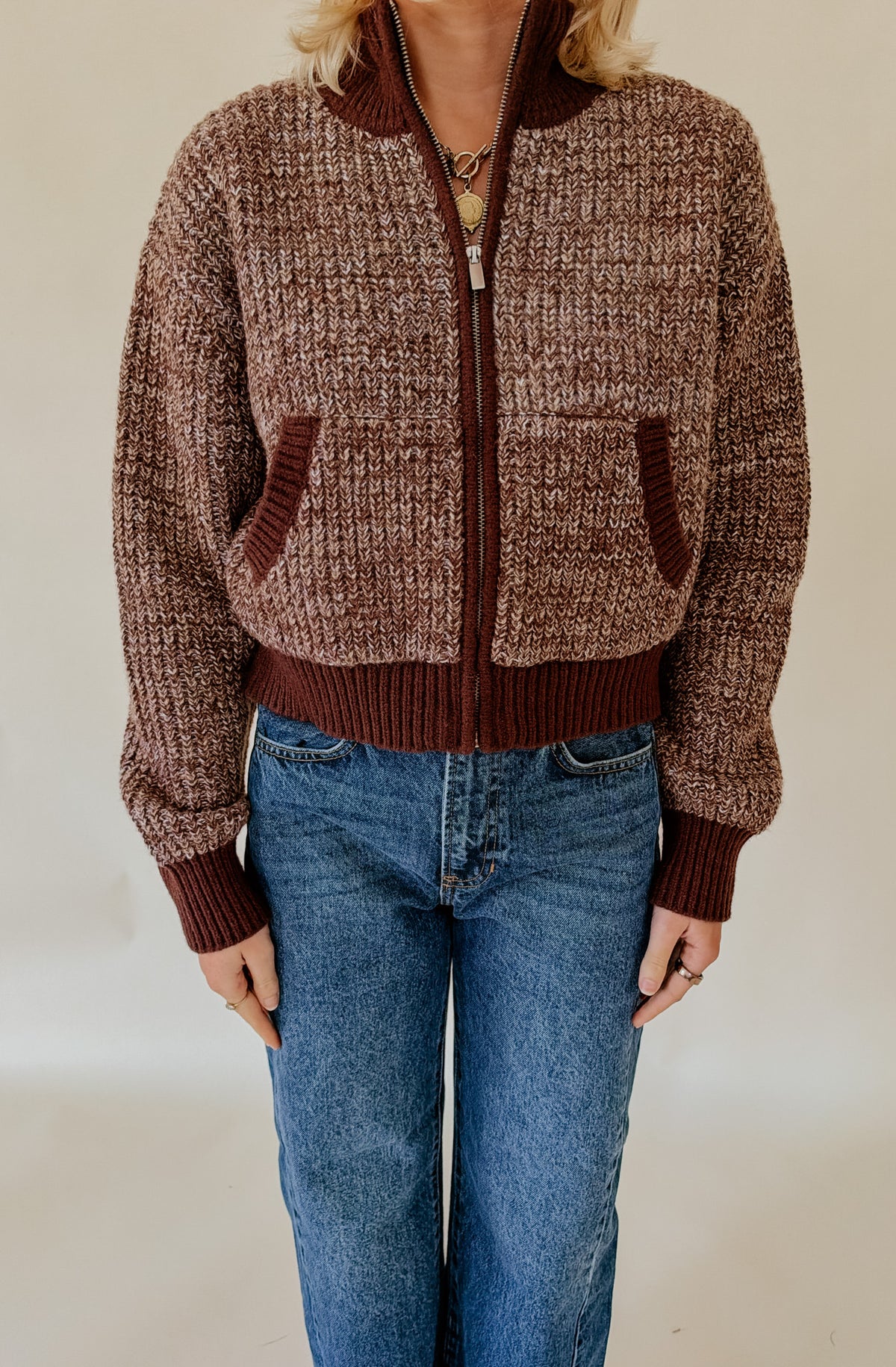 Z SUPPLY ASHFORD ZIP CARDIGAN