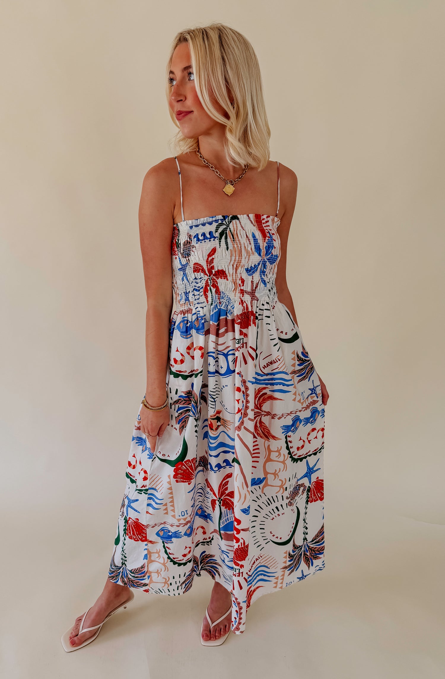 Z SUPPLY CORNELIA GETAWAY MIDI DRESS