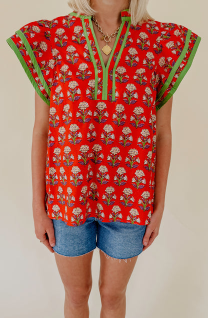 THE QUINN PRINTED BLOUSE