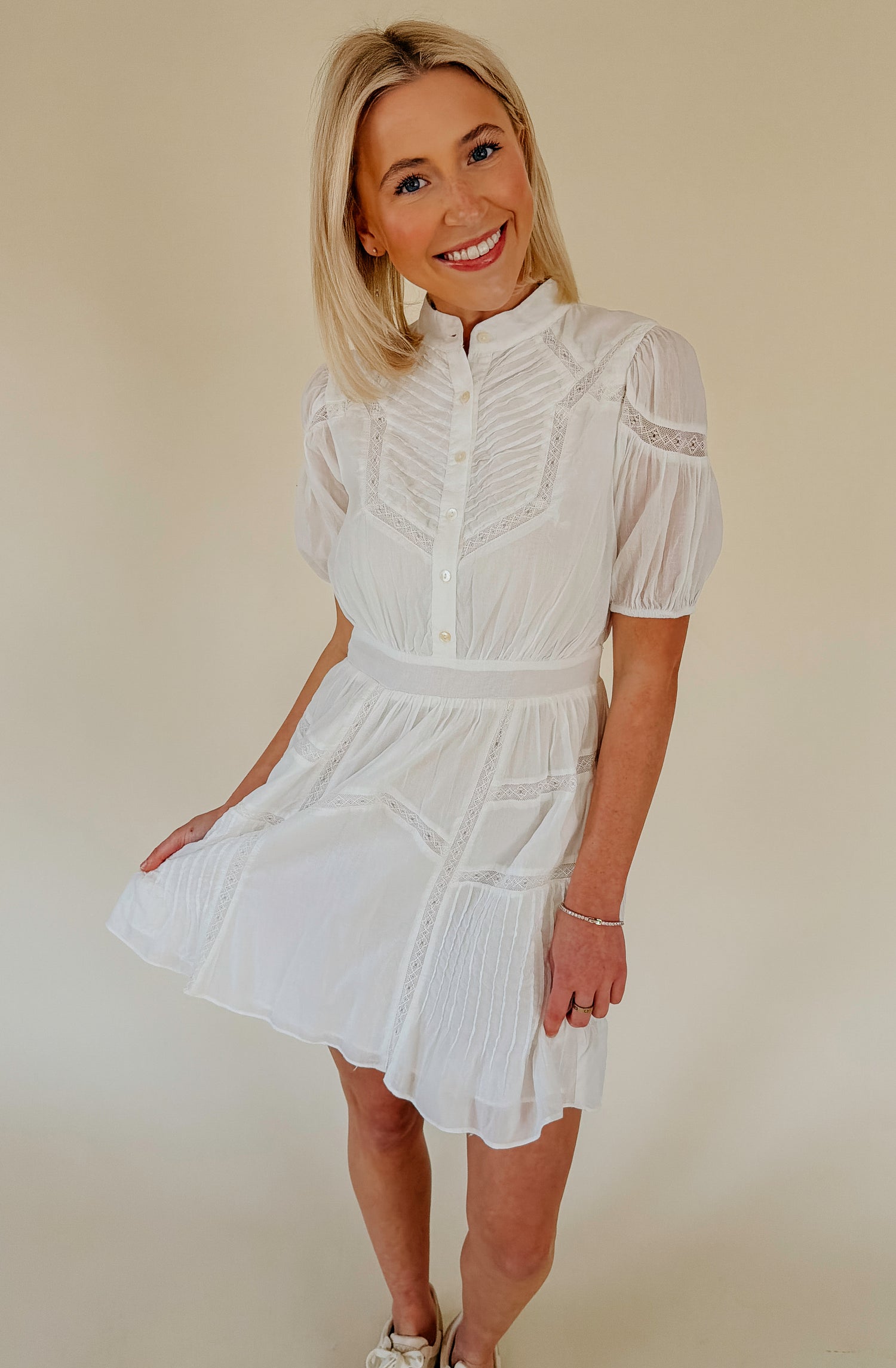 cleobella white mini dress Parvana Mini Dress
