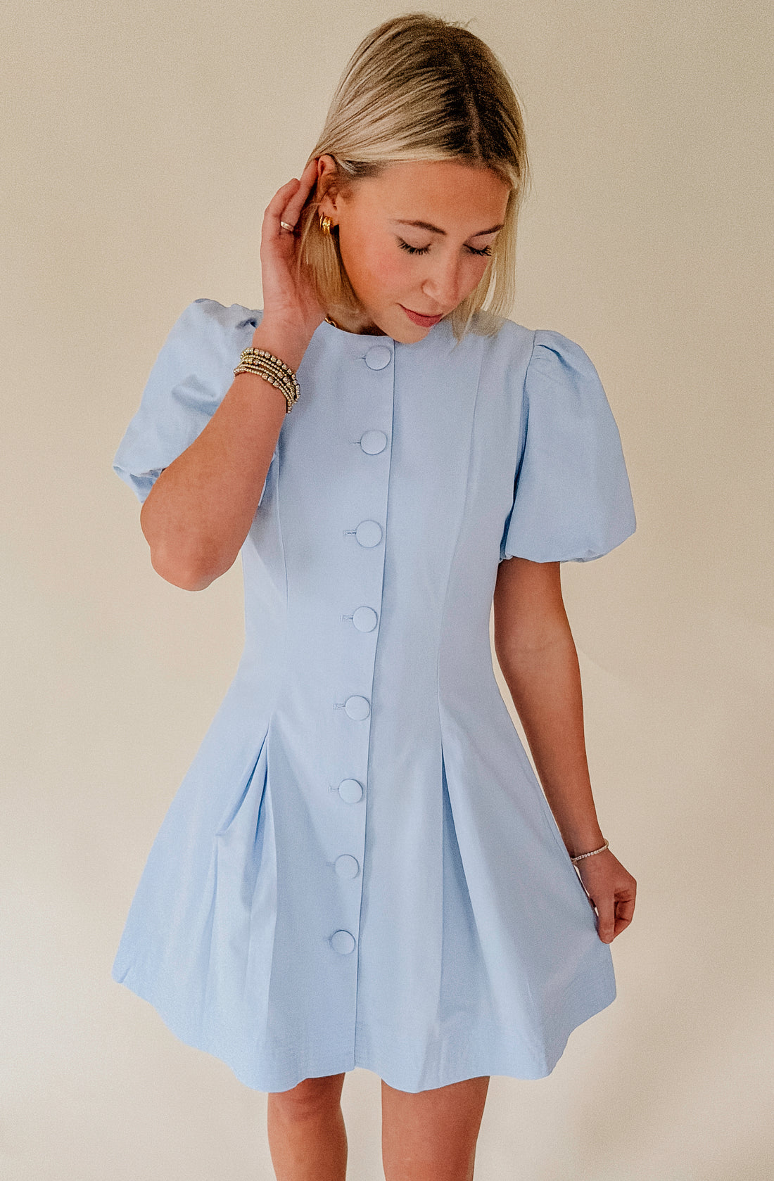 THE CHLOE BUTTONED DRESS