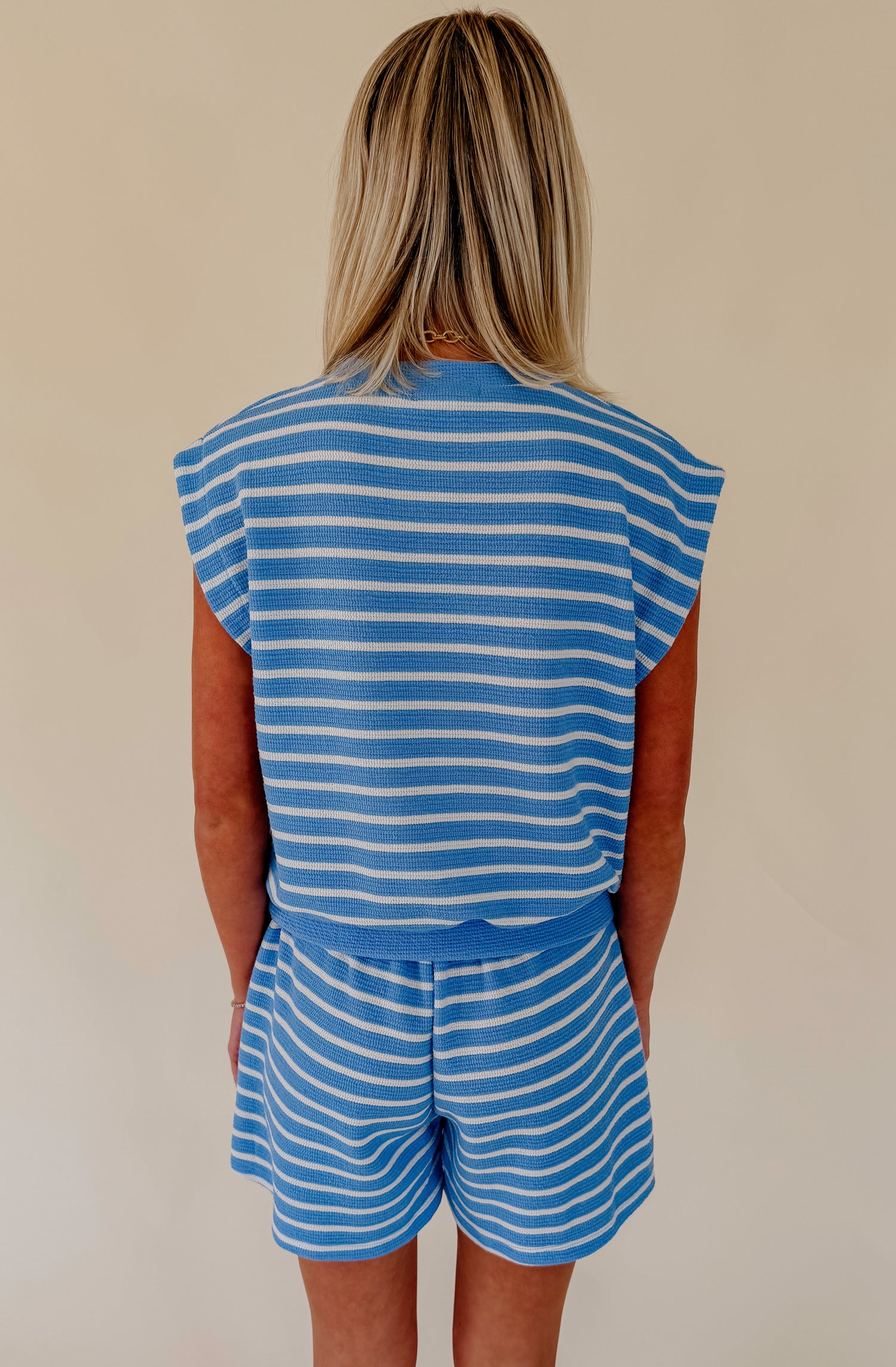 GOING WITH THE FLOW STRIPED TOP