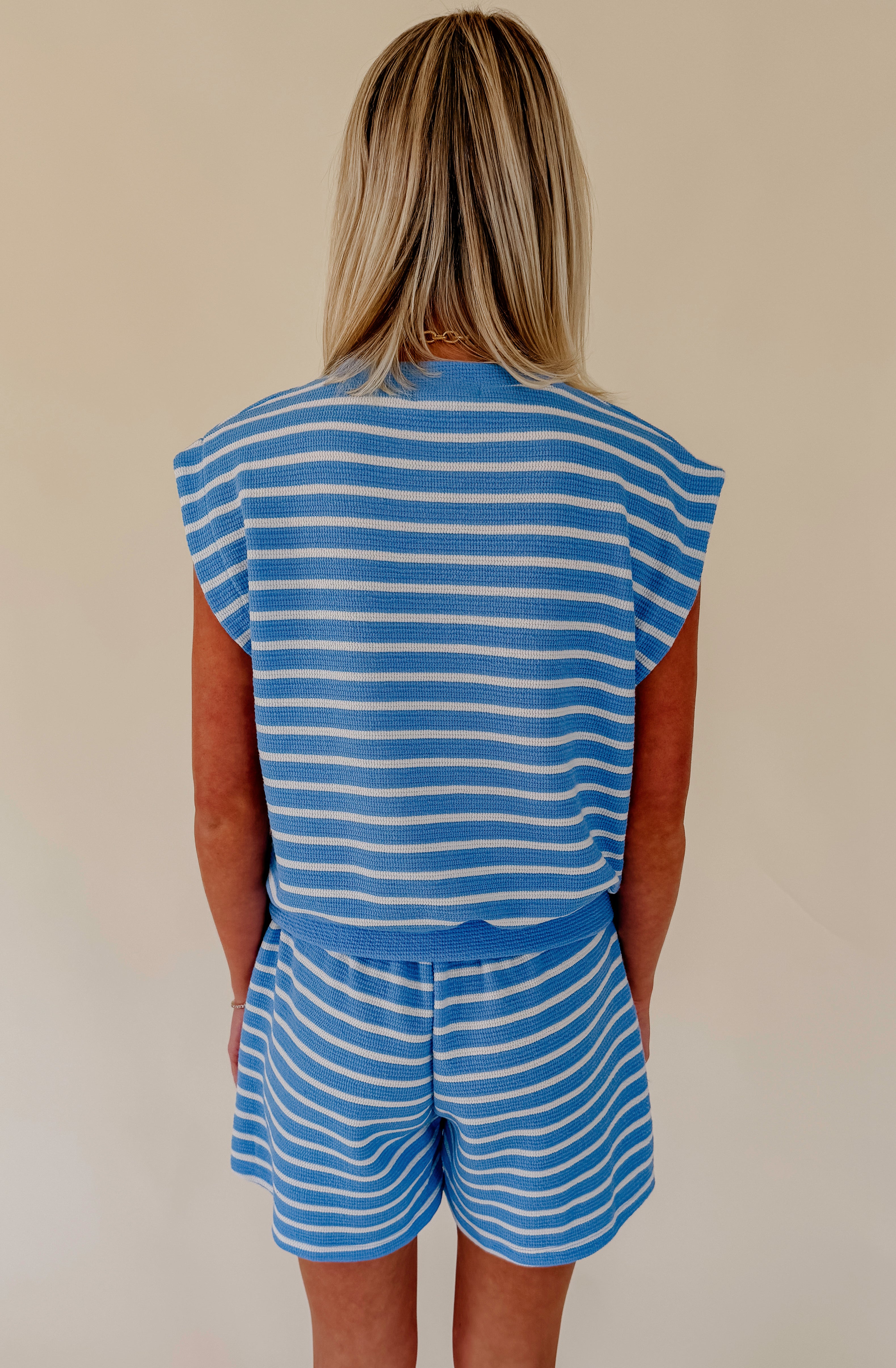 GOING WITH THE FLOW STRIPED TOP