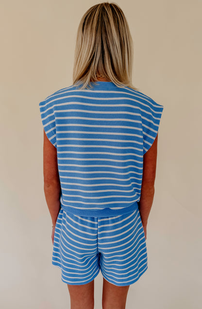 GOING WITH THE FLOW STRIPED TOP