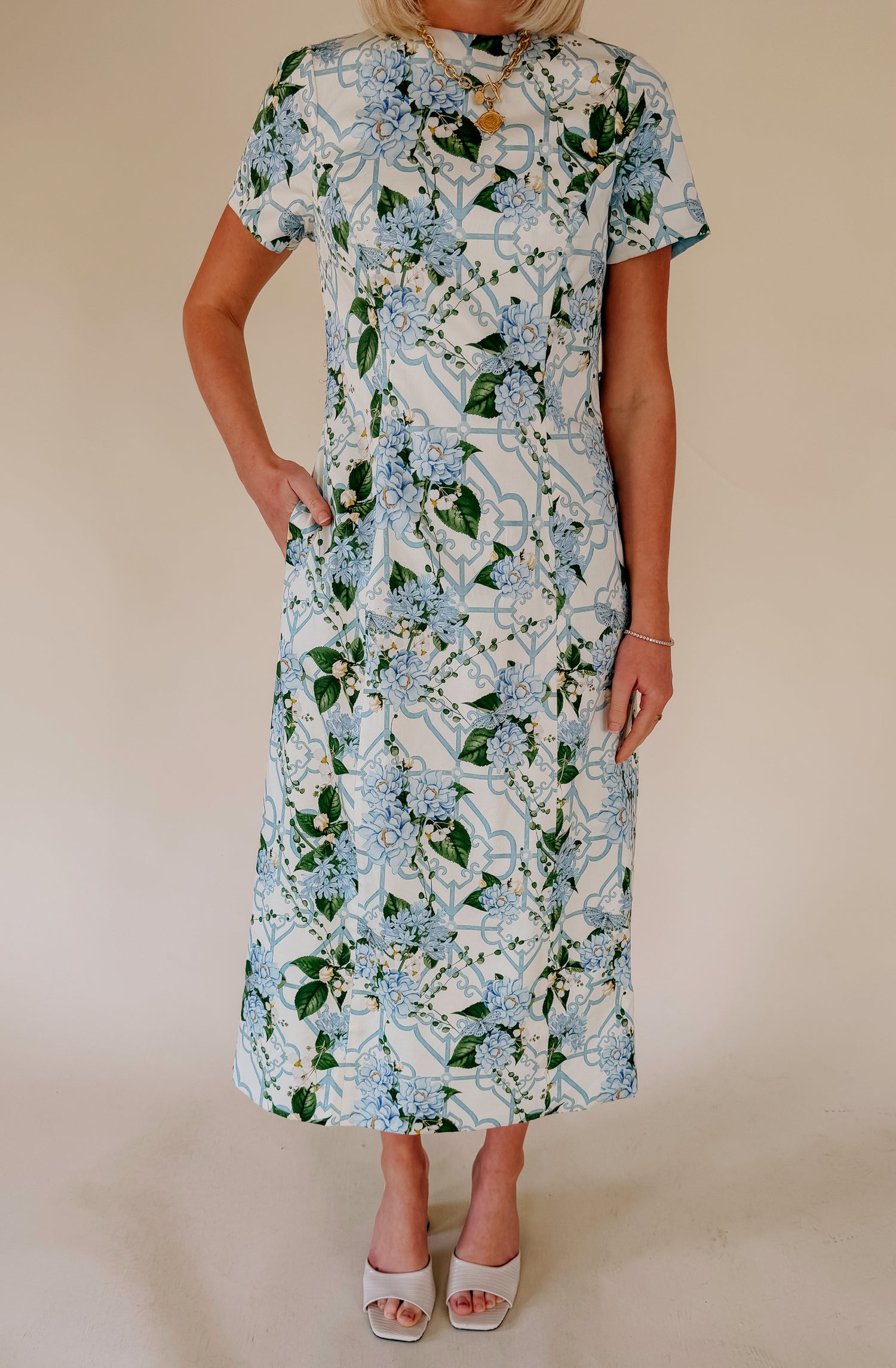 MESTIZA HAMPTON CONVERTIBLE MIDI DRESS