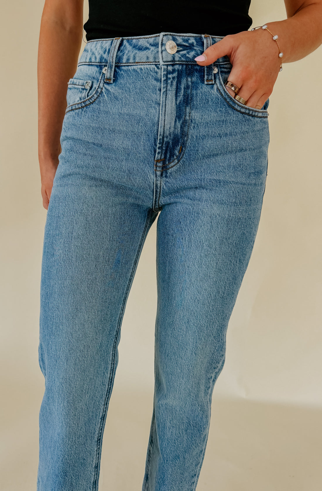 Z SUPPLY THE MUSE HIGH RISE STRAIGHT DENIM