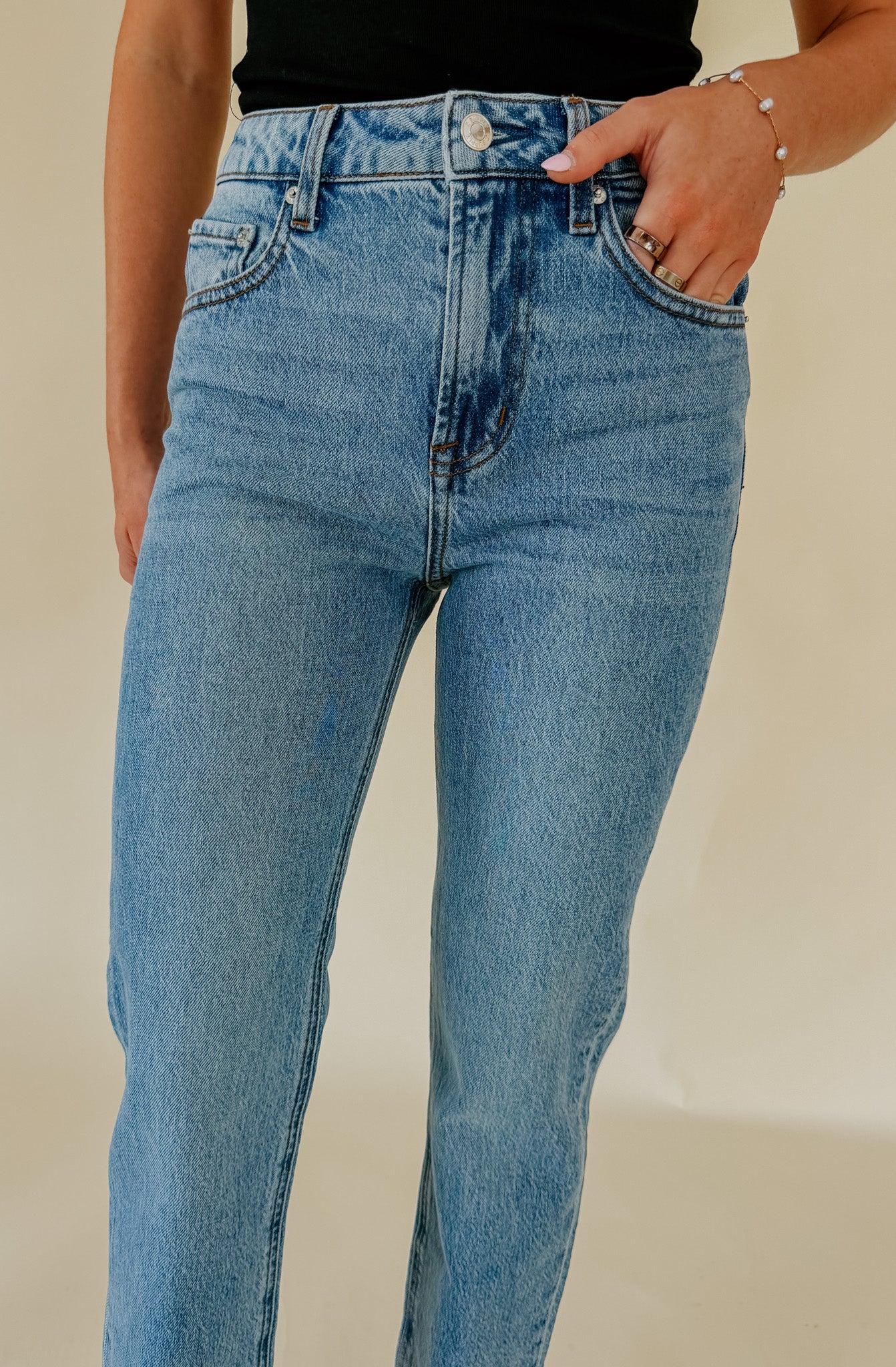 Z SUPPLY THE MUSE HIGH RISE STRAIGHT DENIM