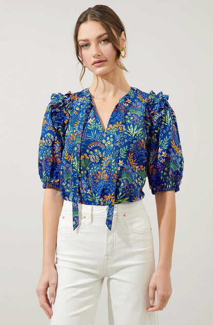 THE RUYA FLORAL BLOUSE