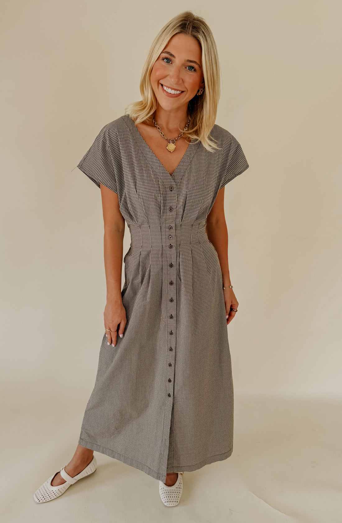 Z SUPPLY SANNA GINGHAM MIDI DRESS