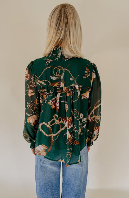 RODEO DRIVE BUTTONED BLOUSE