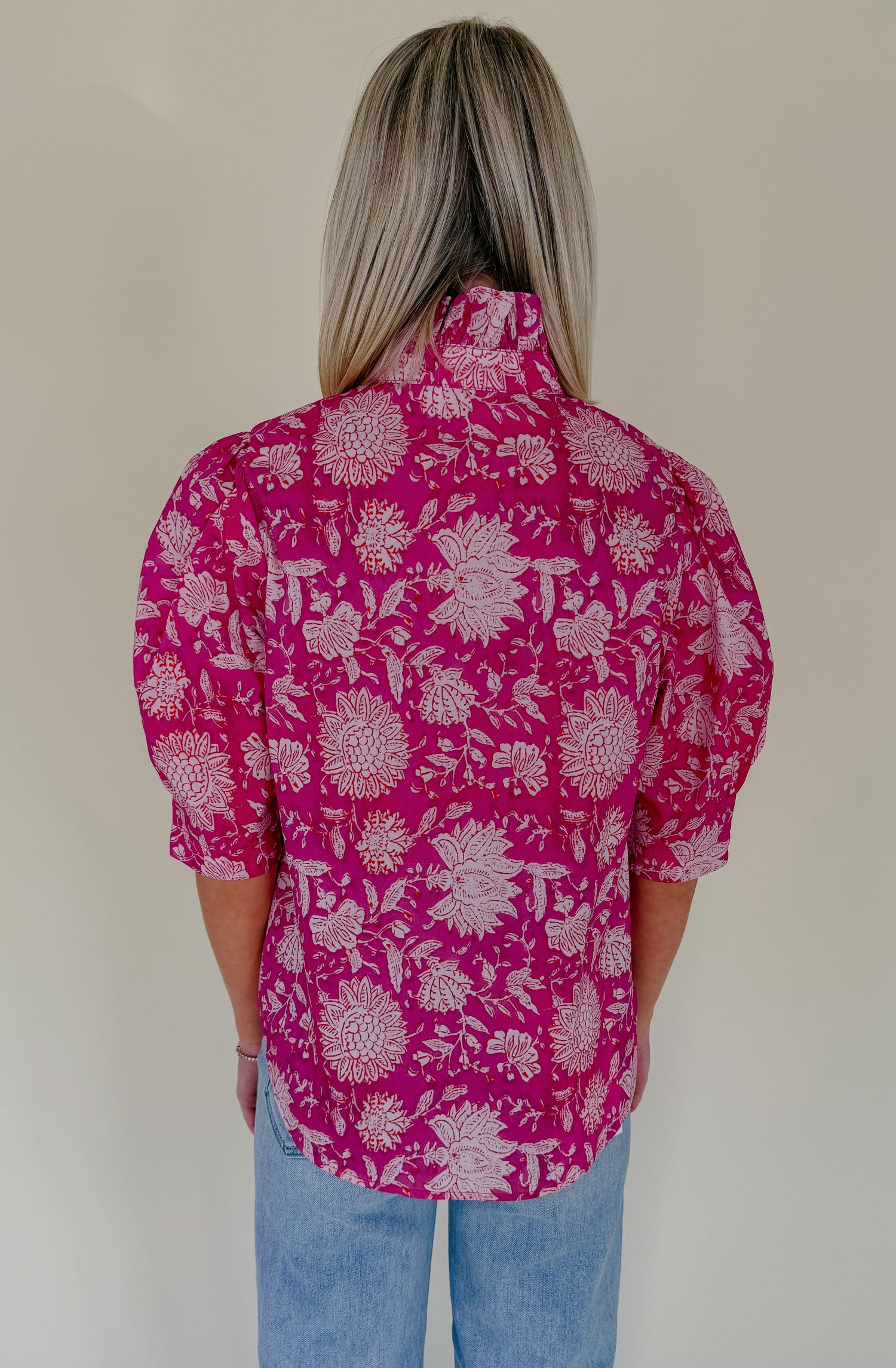 TROPIC CITY FLORAL BLOUSE