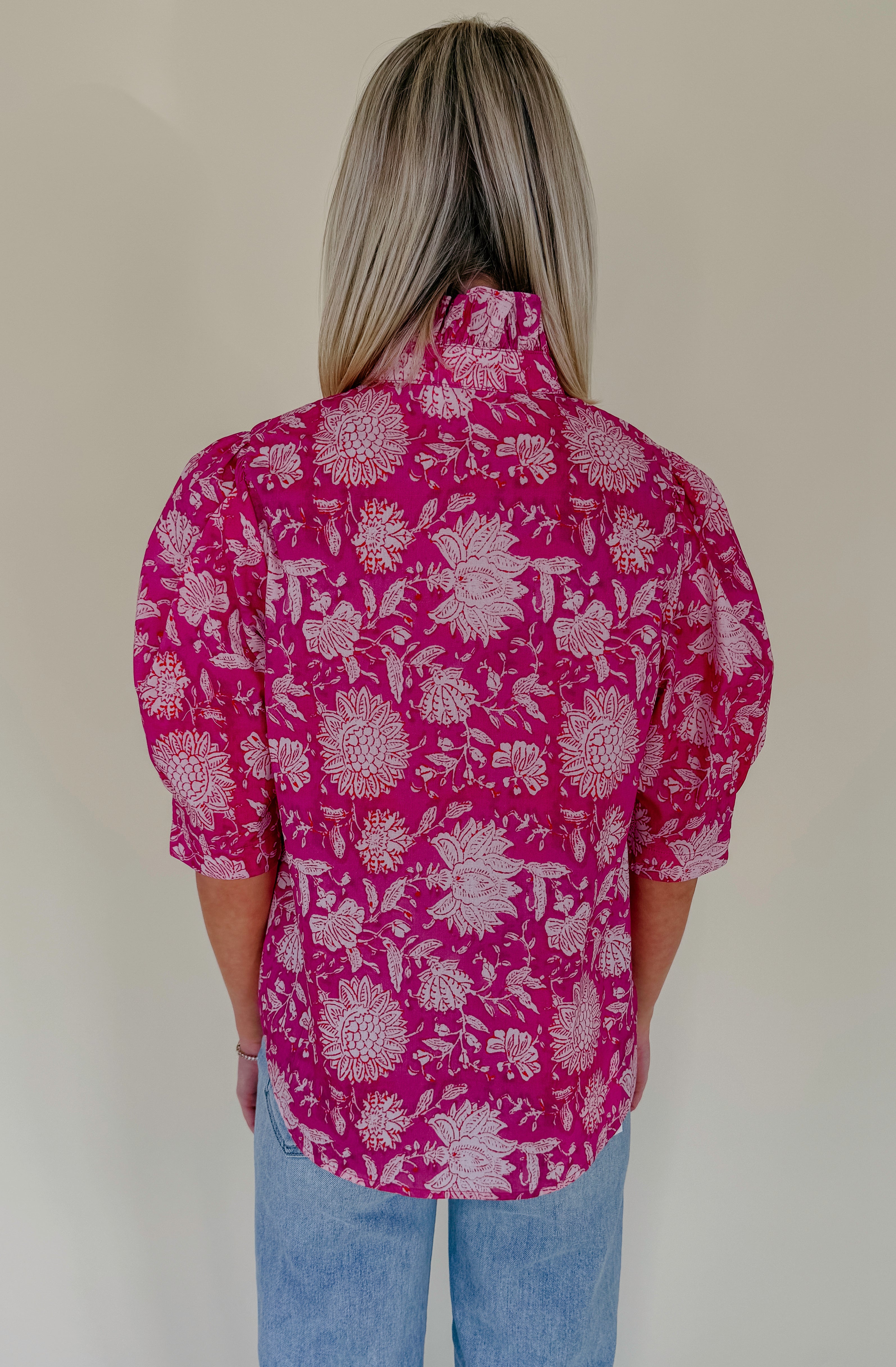 TROPIC CITY FLORAL BLOUSE