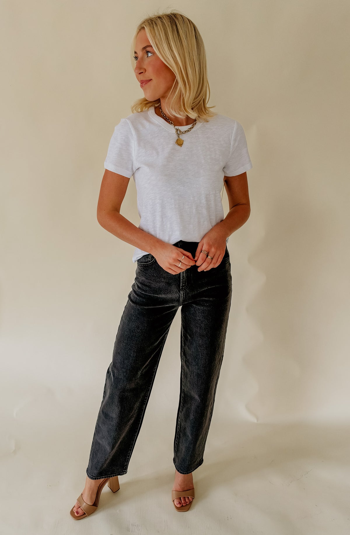 SILVER HIGHLY DESIRABLE RELAXED STRAIGHT JEAN