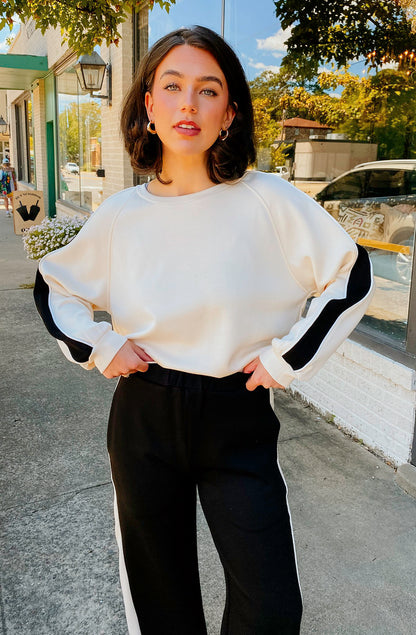 THE HADLEY COLOR BLOCKED MODAL TOP