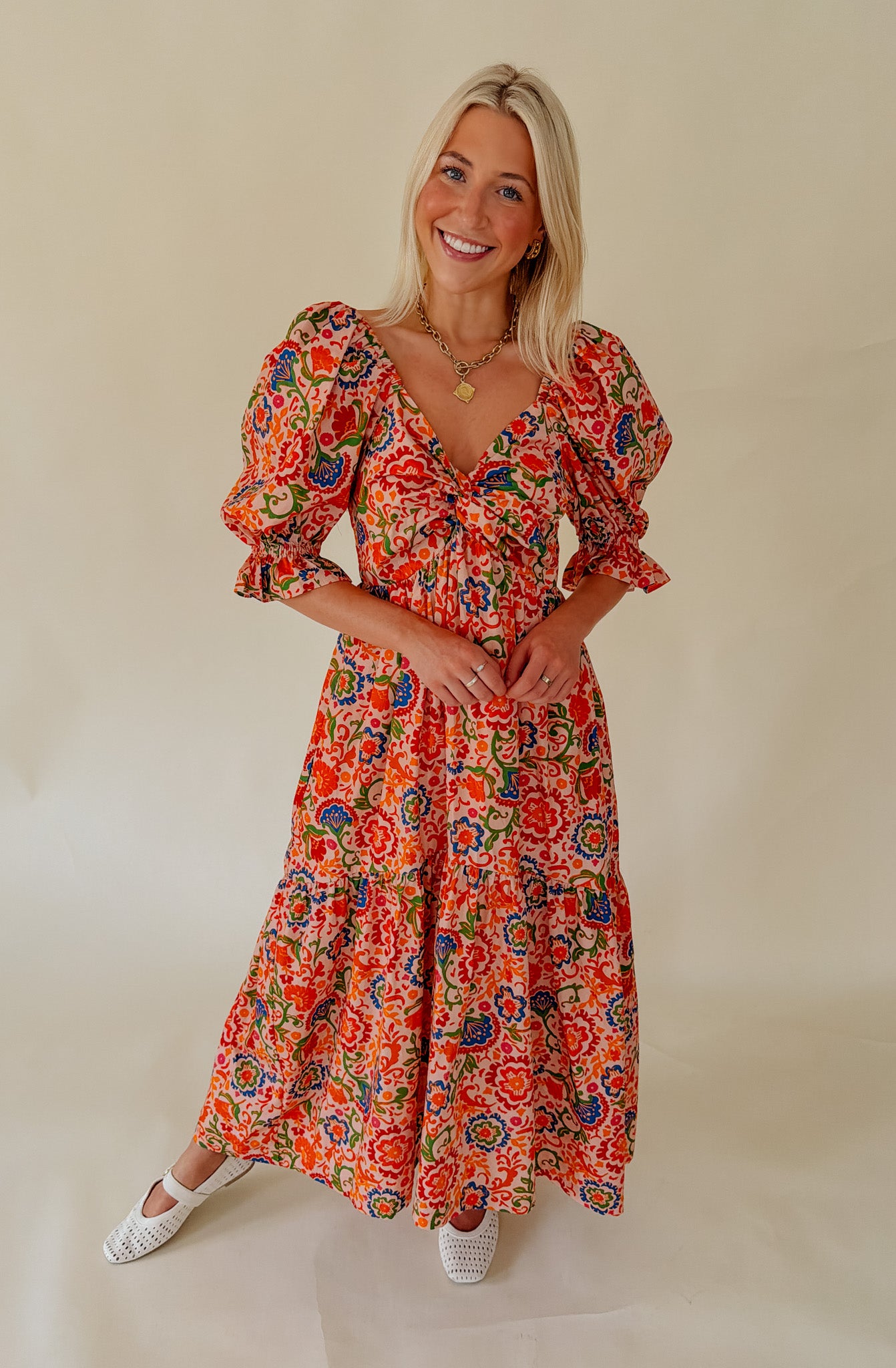 SWEET ON YOU TWIST KNOT MIDI DRESS