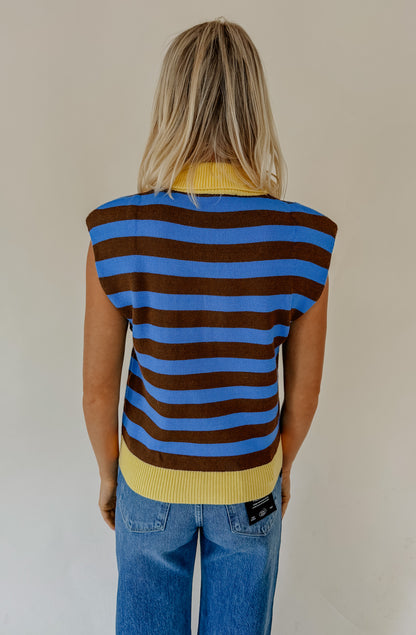 NOT YOUR AVERAGE STRIPED SWEATER TANK