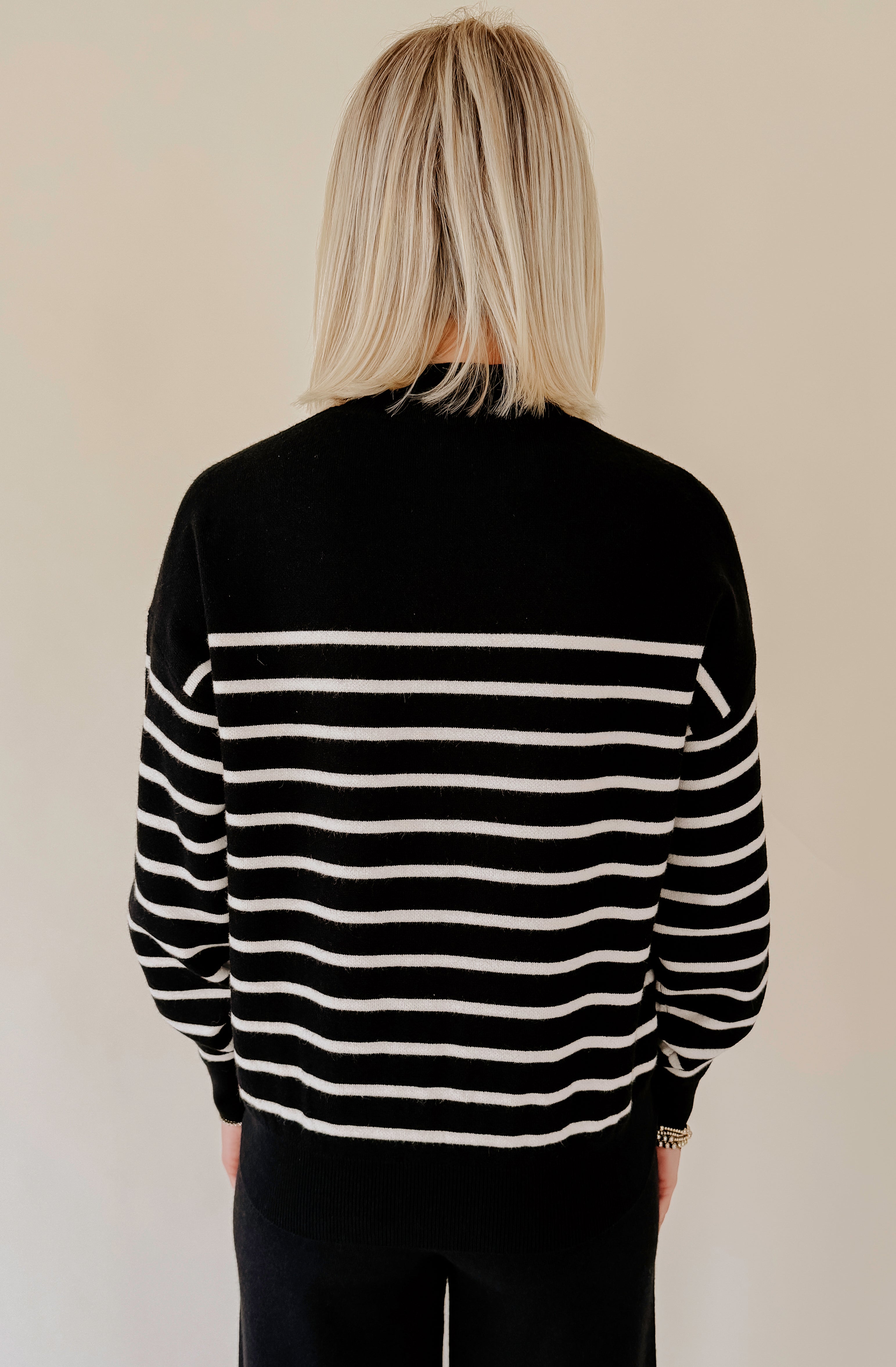 GOING EVERYWHERE STRIPED SWEATER