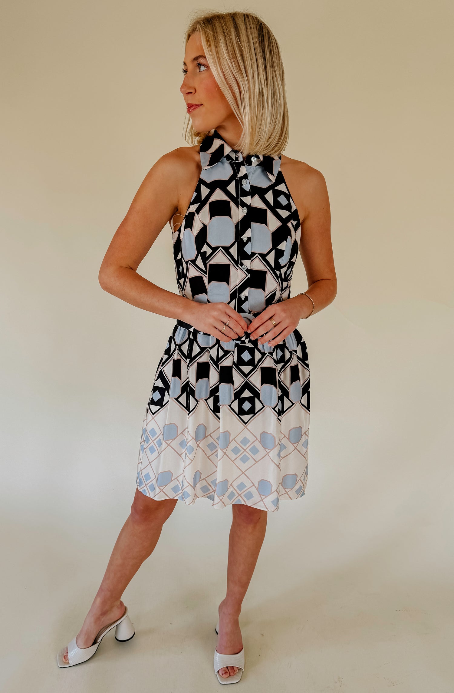 LAVENDER BROWN RAYNA DRESS