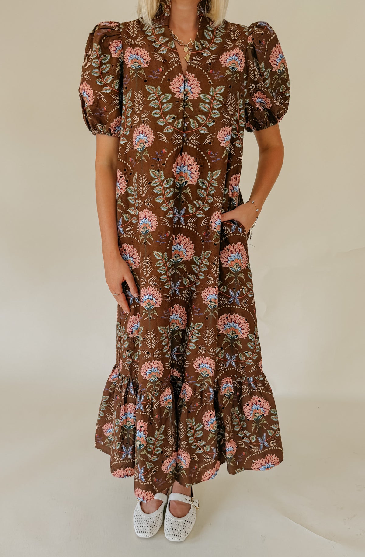 THE LORELEI SHIFT MIDI DRESS