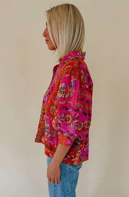 THE ROSALIA BUTTONED BLOUSE