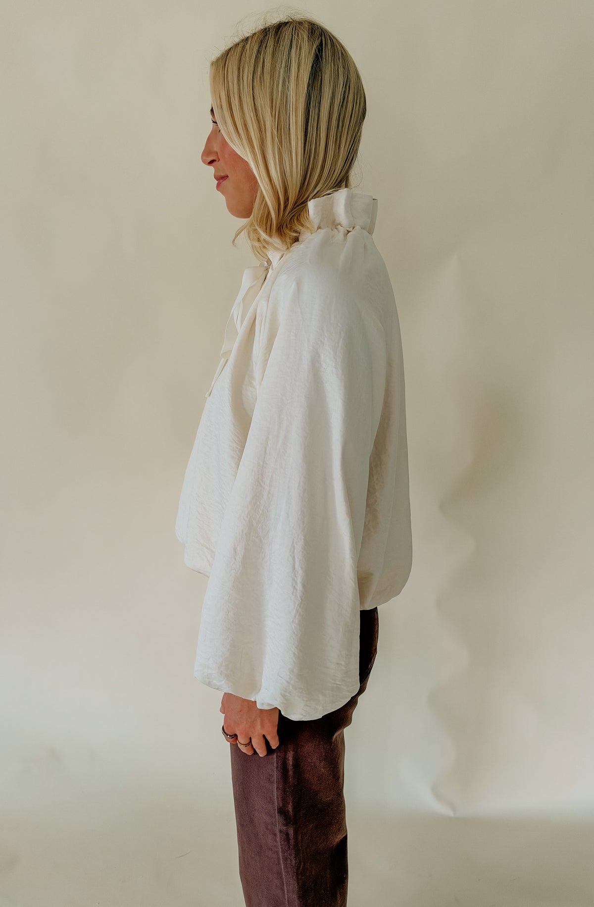 THE ALLY TIE FRONT BLOUSE