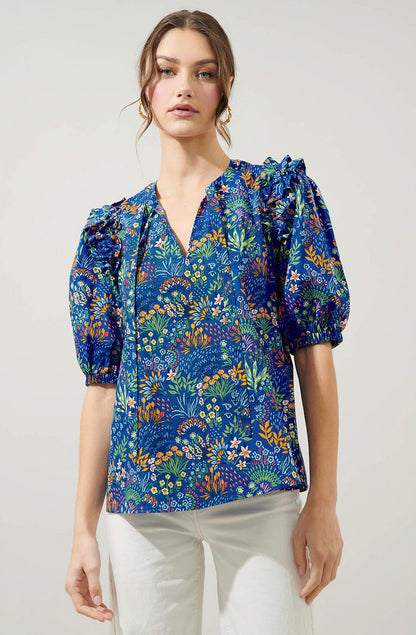 THE RUYA FLORAL BLOUSE