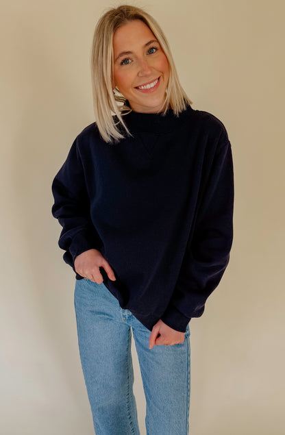 THE PARKER MOCK NECK SWEATSHIRT