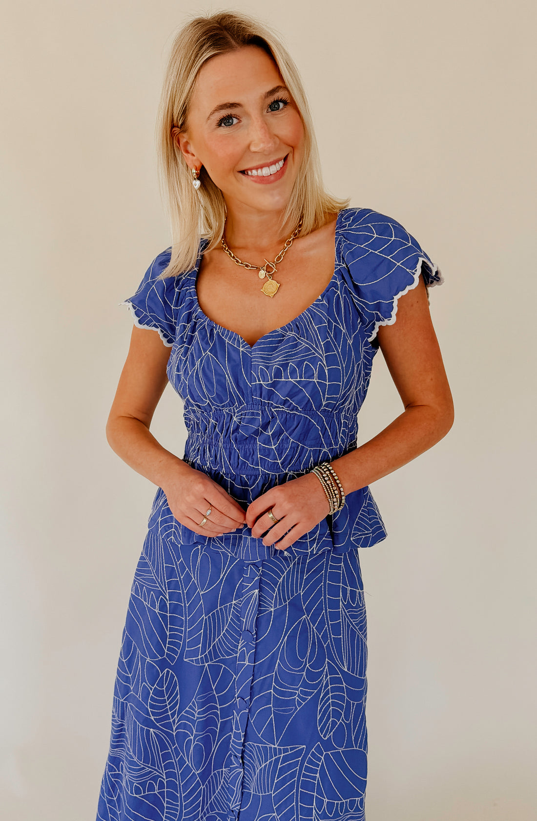 THE BALI EMBROIDERED TOP