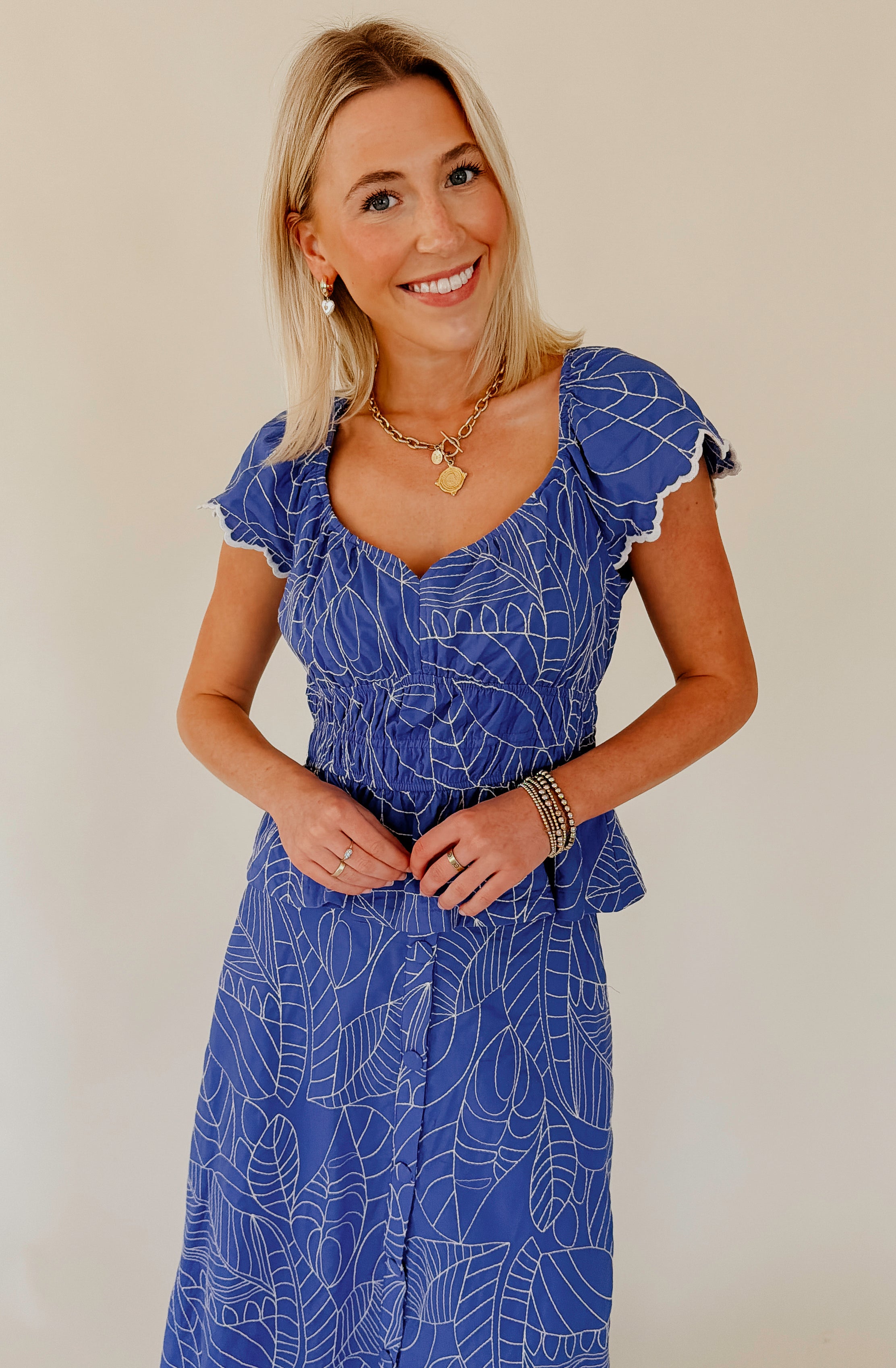 THE BALI EMBROIDERED TOP