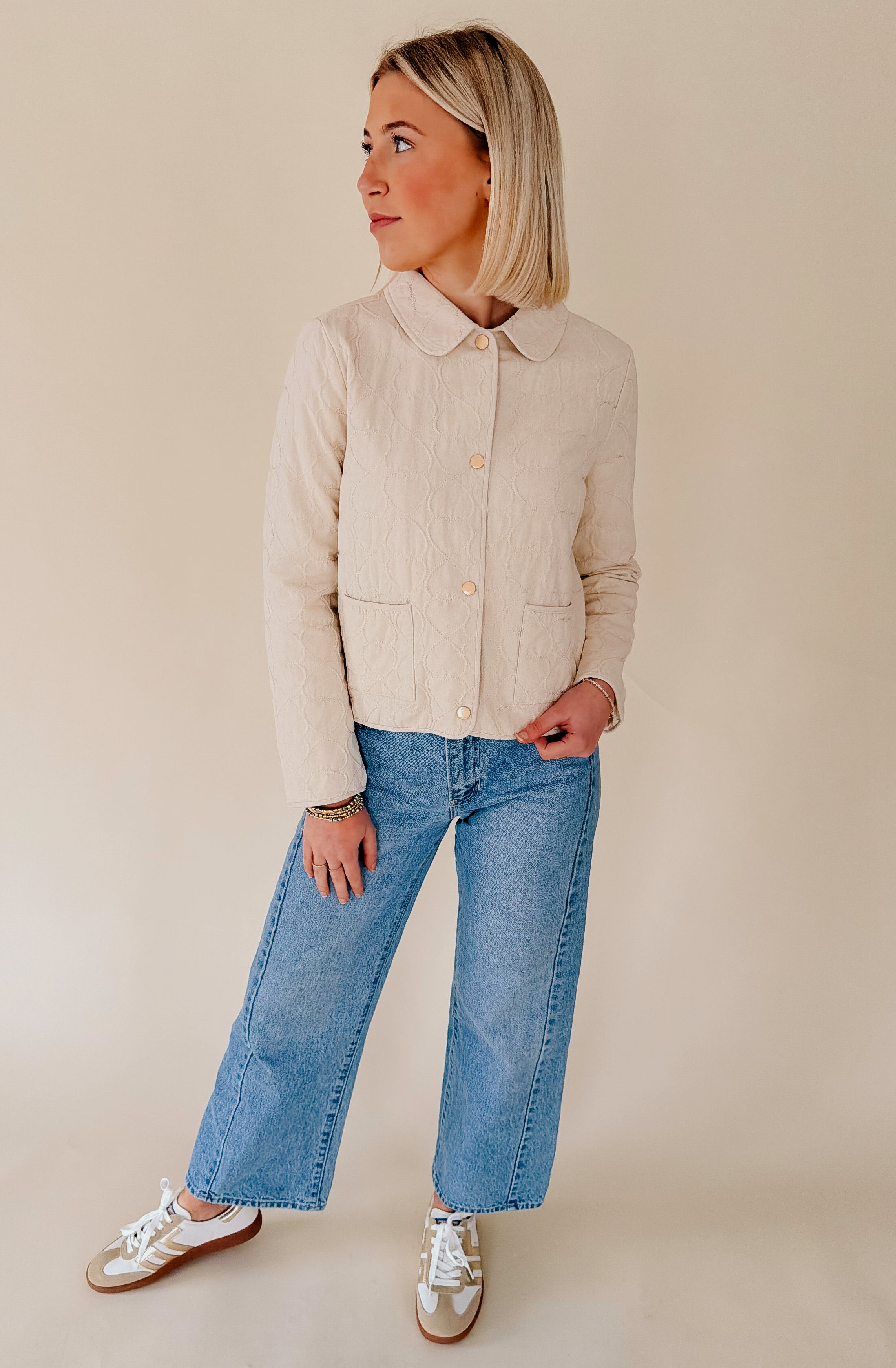 LOVE THE GAME QUILTED JACKET