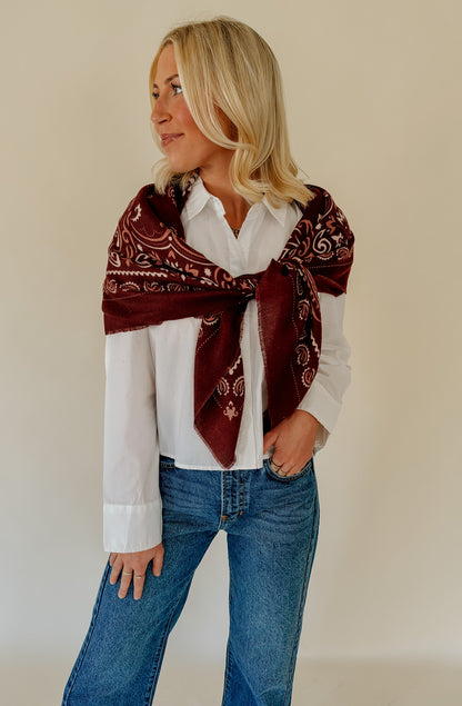 THE MABLE LARGE BANDANA SCARF