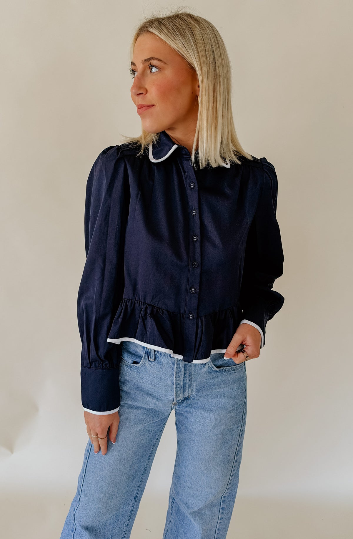 THE JENNY BUTTONED BLOUSE