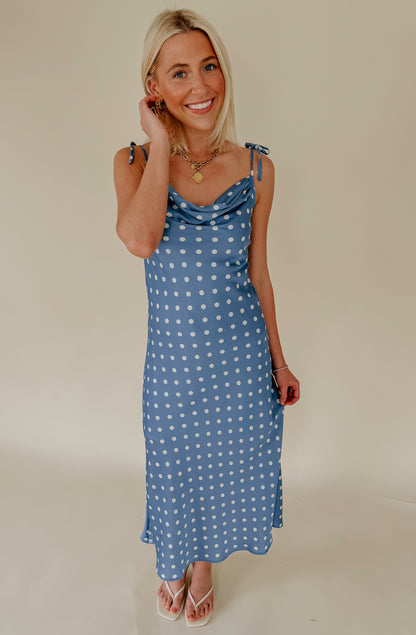 THE MADY POLKA DOT MIDI DRESS