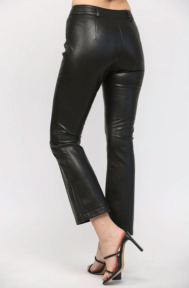 LEATHER WEATHER FAUX LEATHER PANTS