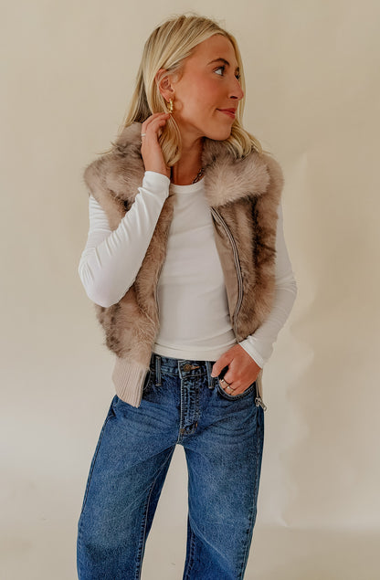 HEARTLOOM AYRA FAUX FUR VEST
