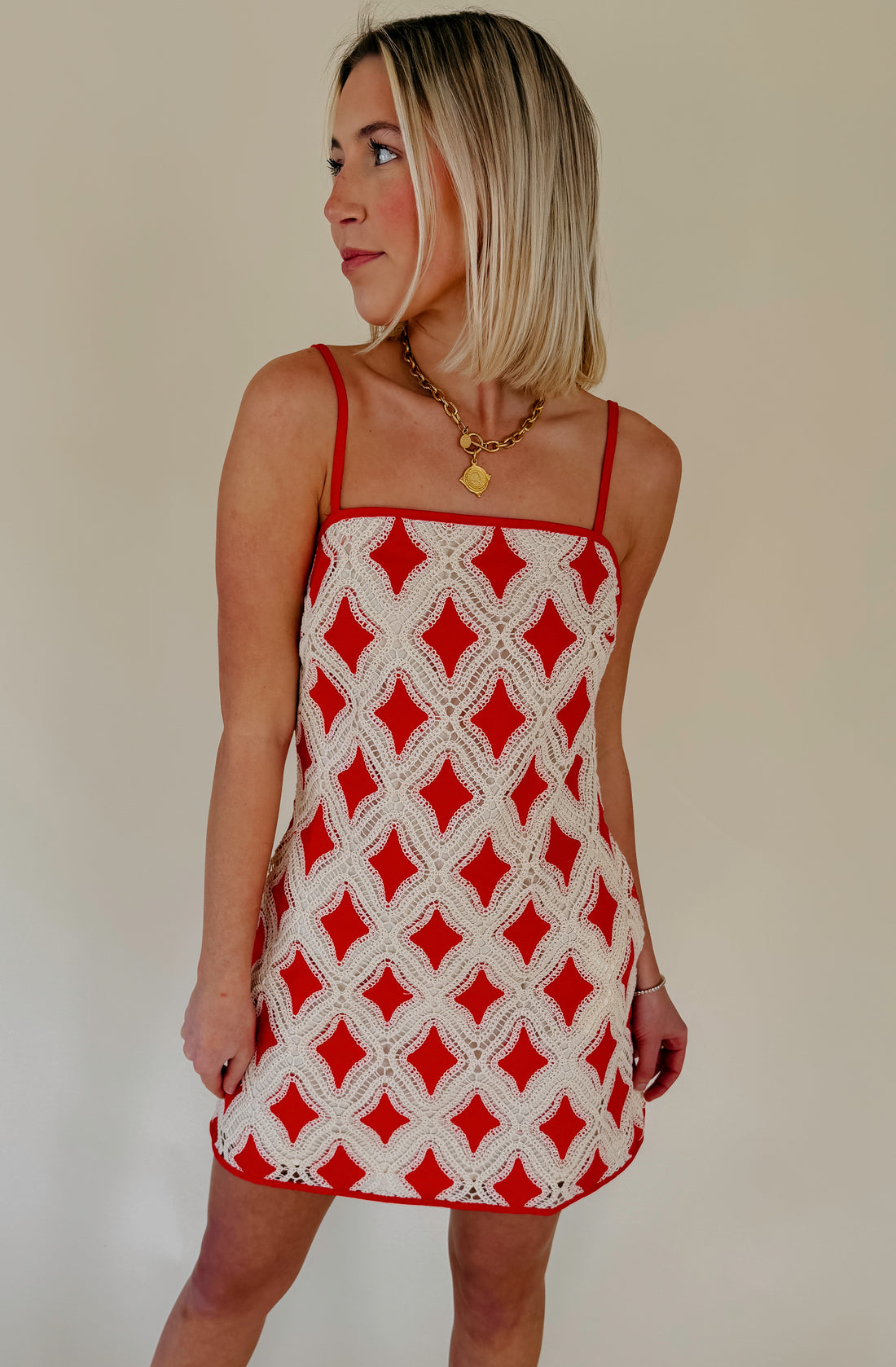 CABO TEXTURED MINI DRESS